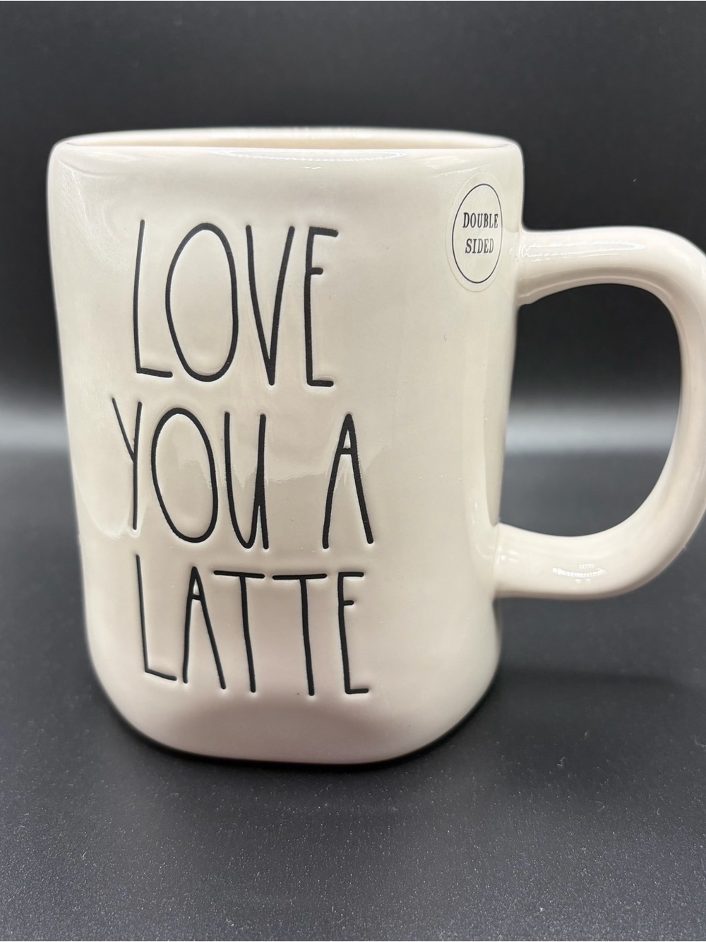 Rae Dunn Love You A Latte Ceramic Coffee Mug - NWOT